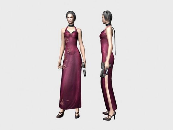 Resident Evil Girl Ada Wong Free 3d Model Max Open3dmodel