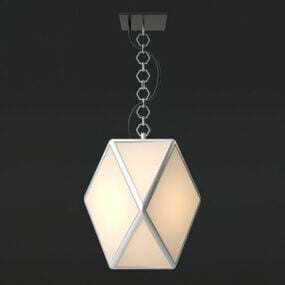 Glass Table Lamp Design 3d model
