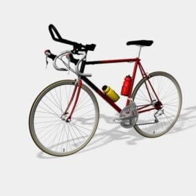 Pełny zestaw roweru wyścigowego szosowego Model 3D