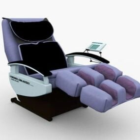 Modelo 3d de cadeira de massagem robótica