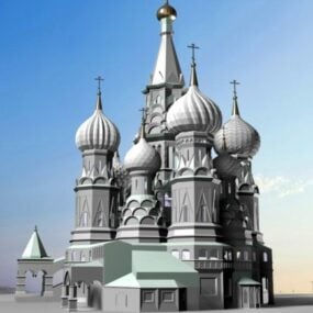 俄罗斯圣瓦西里大教堂3d模型