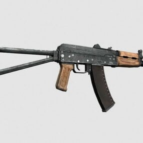 ロシア軍 Aks 74u 3D モデル