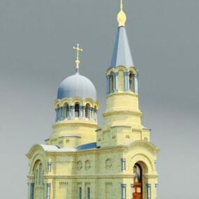 고 대 러시아 교회 3d 모델