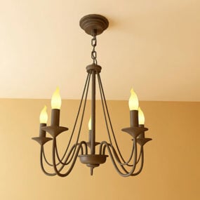 Antique Design Brass Lamp 3d model