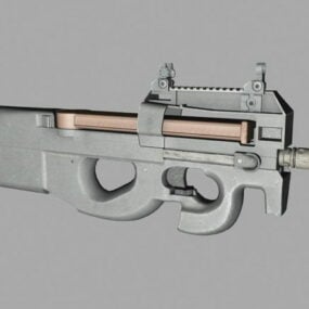 جزئیات تفنگ Ak47 مدل 3d