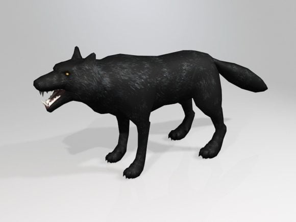 Gruseliger Wolf