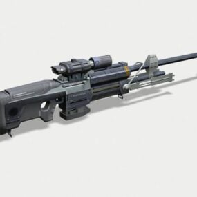 Scifi Battle Rifle 3d-modell