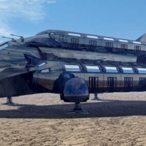 Sci-fi Spacecraft Spaceship 3d model