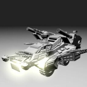 Model 3D pojazdu bojowego Scifi