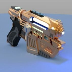 공상 과학 권총 3d 모델