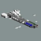 Sci Fi Spaceship Carrier