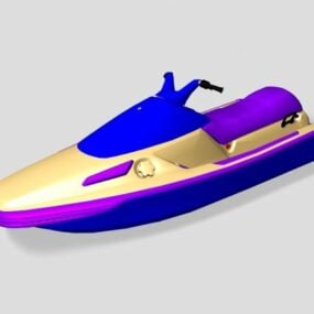 Modelo 3d de barco de jet ski