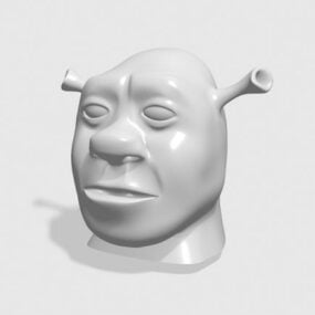 Shrek Head Character 3d-modell