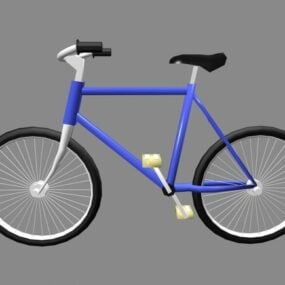 Modello 3d semplice per bicicletta da città