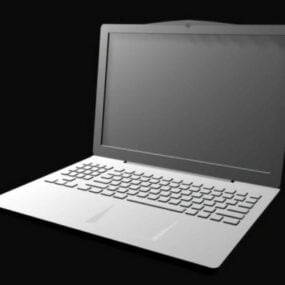 Schlankes Laptop-3D-Modell