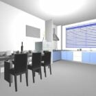 Small Apartment Kitchen with Dining Table