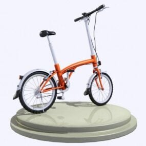 城市自行车小轮3d模型