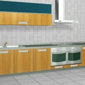 Kitchen Room Table Classic 3d model