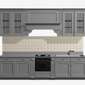 Kitchen Room Table Classic 3d model