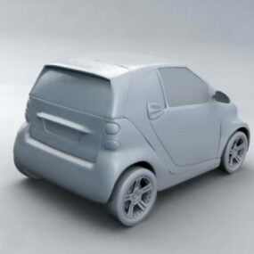 Modelo 3d de coche urbano pequeño
