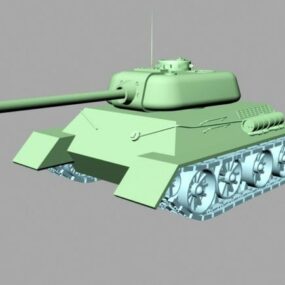 Kleine tank laag poly 3D-model