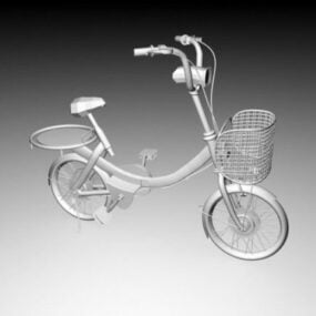 دراجة هوائية بعجلات صغيرة الحجم نموذج ثلاثي الأبعاد