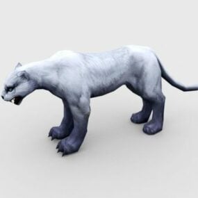 Model 3d Snow Leopard Monster