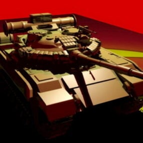 Sovjet-Unie T80 Tank 3D-model