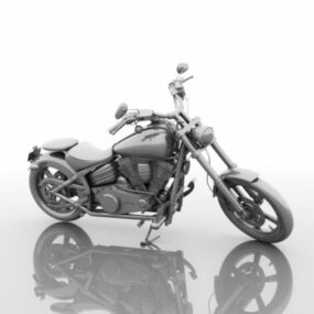 Sportovní cestovní motocykl 3D model