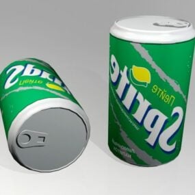 Steel Tin Can 3d model