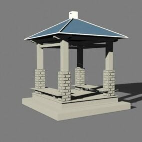British Red Telephone Booth 3d model