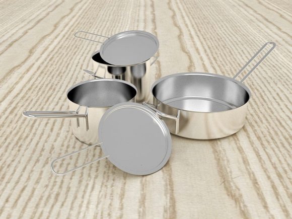 Stainless Steel Pans Set