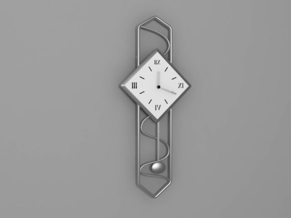 Reloj de pared de acero inoxidable