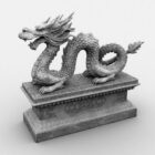 Sculpture De Dragon De Pierre
