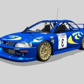 Subaru Brz Racing Car 3d model