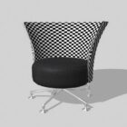 Swivel Barrel Chair Modern Style