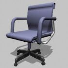Silla de escritorio giratoria con brazos violeta