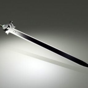 Model 3D broni miecza objaśniającego