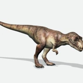 Modelo 3d do dinossauro selvagem Trex