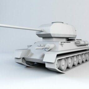 مدل مفهومی T34 تانک سه بعدی