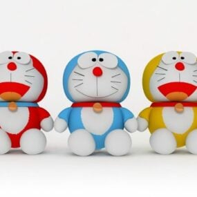 مدل سه بعدی شخصیت Doraemon