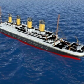 Model 3d Pelayaran Penumpang Titanic
