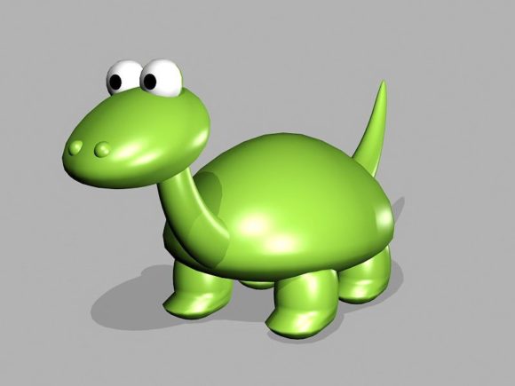 Dinosaurio de dibujos animados de juguete modelo 3d gratis - .3ds, .MaX -  Open3dModel