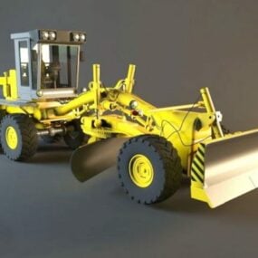 Modello 3d del camion livellatore del trattore