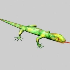 다채로운 도마뱀 3d 모델