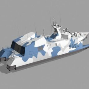 Navy Missile Boat 3d model