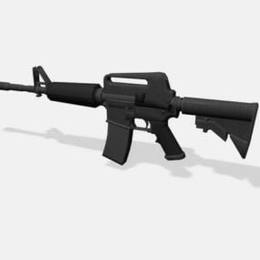Pistolet à carabine Marine M4 modèle 3D
