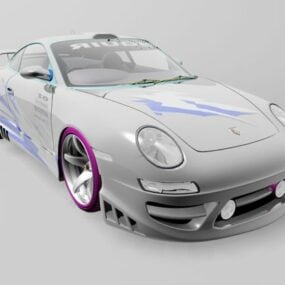 ポルシェ 911 チューニング 3D モデル