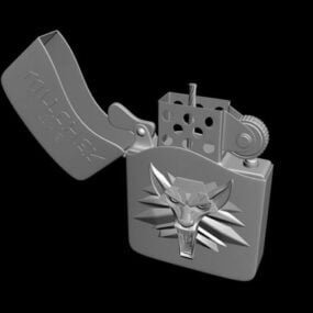 Geschnitztes Zippo-Feuerzeug 3D-Modell