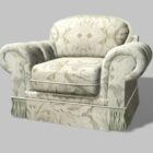 Old Upholstered Accent Chair